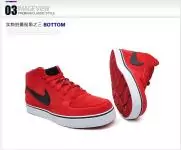 nike 6.0 air mogan mid chaussures hommes genereux rouge noir